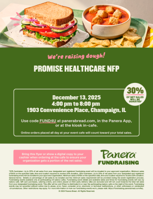 Panera Fundraising for Promise Healthcare