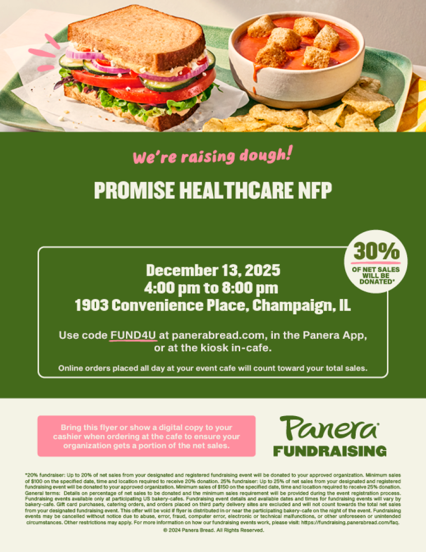 Panera Fundraising for Promise Healthcare