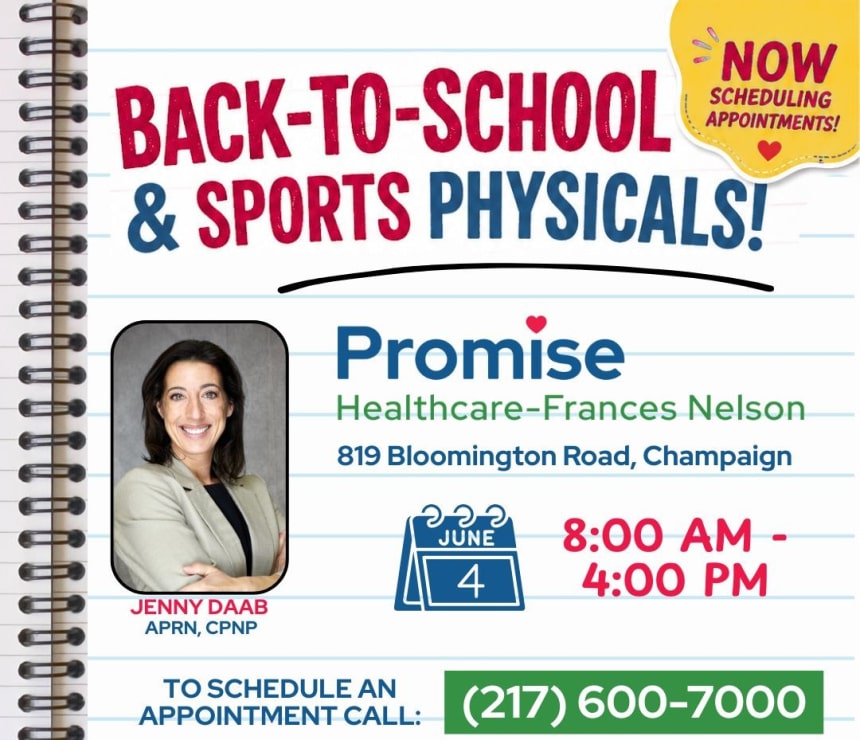 Back to School Physicals - Promise Healthcare Frances Nelson