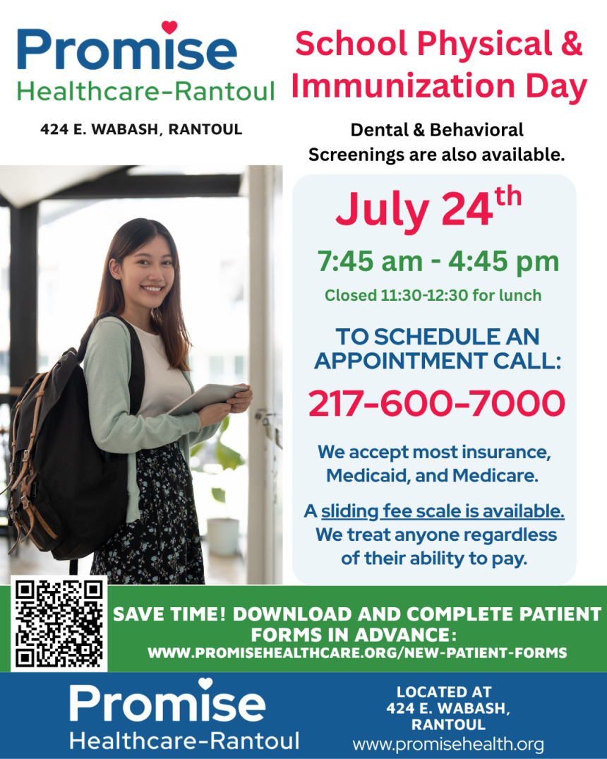 Rantoul School Physical and Immunization Day