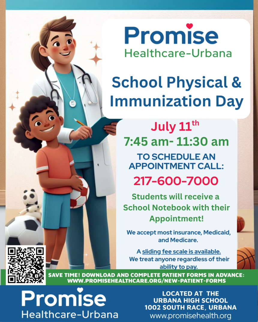 Urbana School Physical and Immunization Day